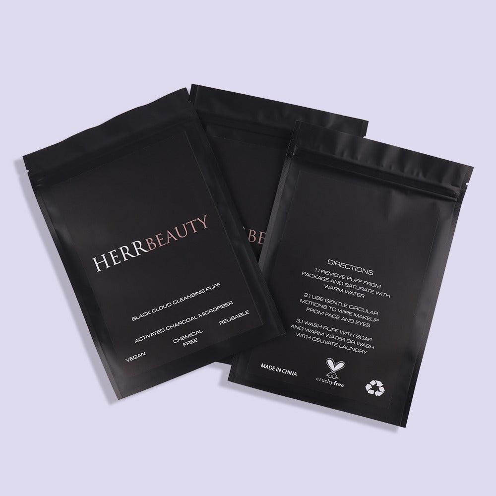Black Cloud Cleansing Puff - Herr Beauty Co.